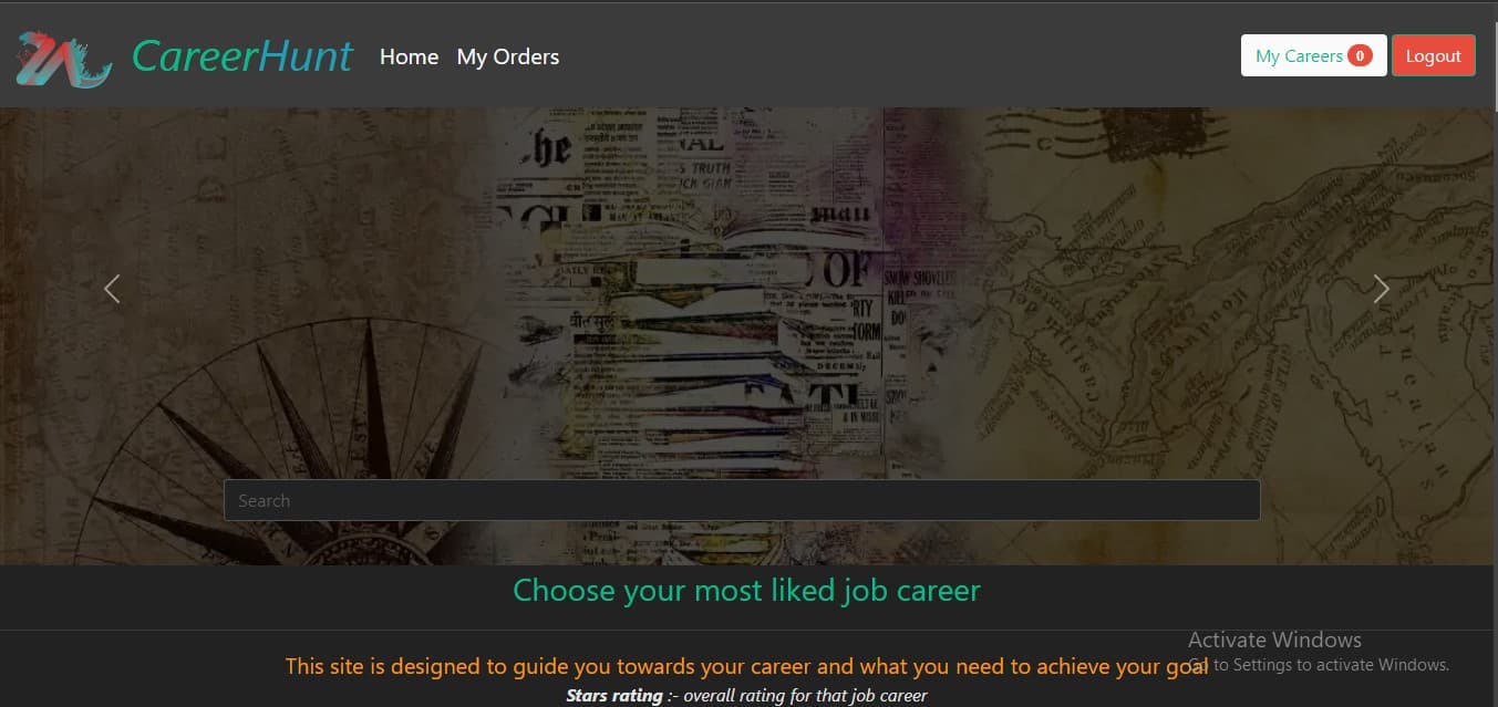 Job career search app
