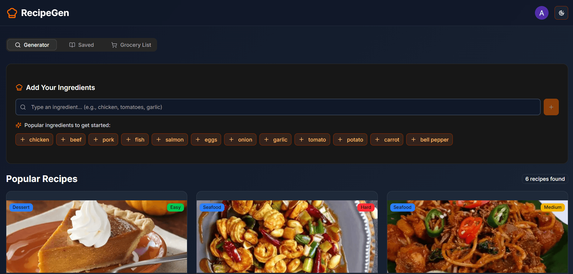 RecipeGen